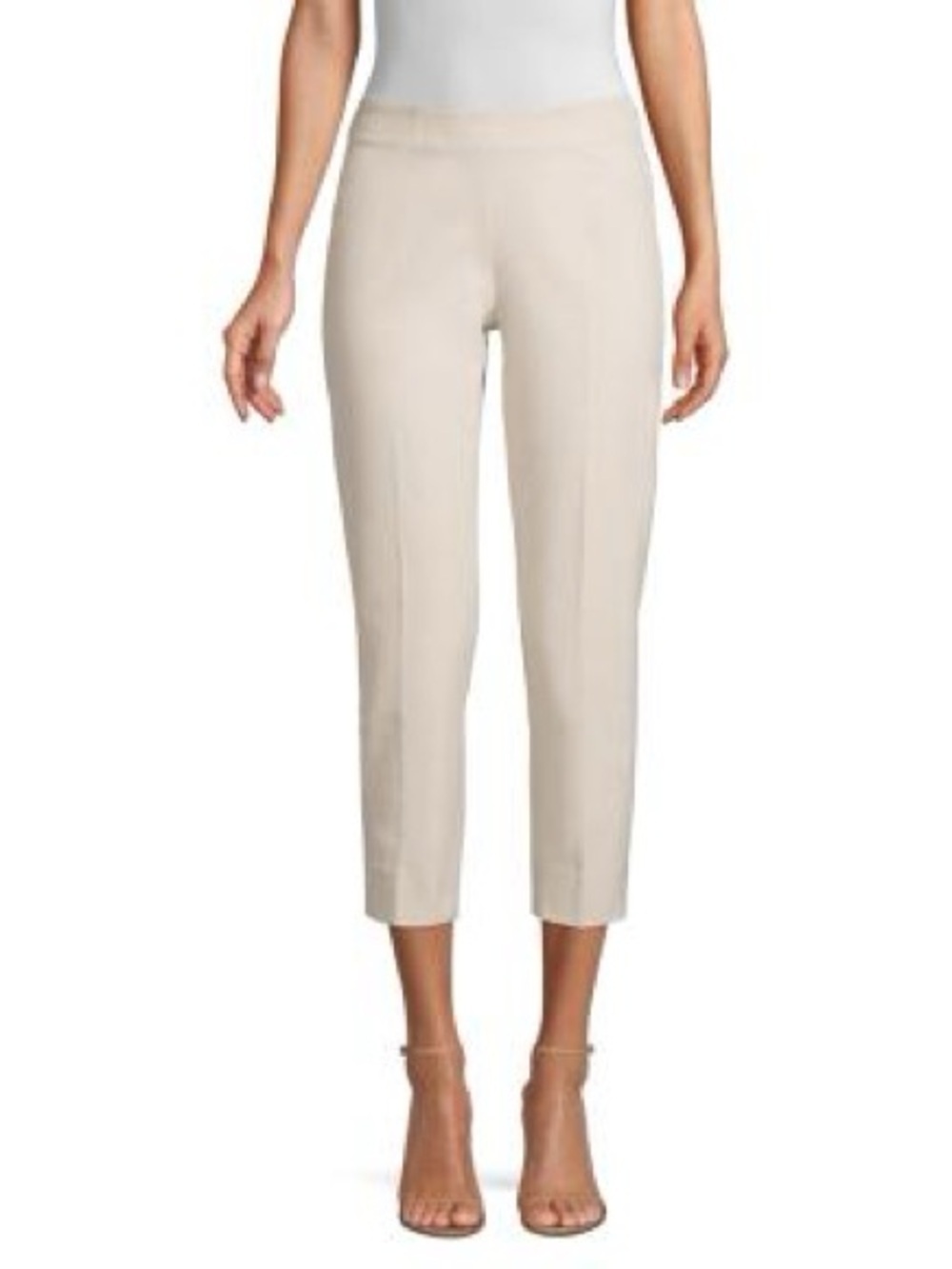Piazza Sempione Beige Pinstriped pants